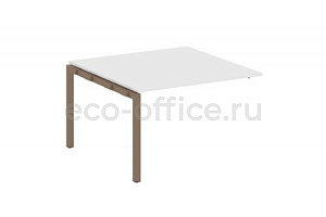 Проходной наборный элемент переговорного стола METAL SYSTEM QUATTRO 5x5 50БП.ППРГ-2 Белый / Мокко металл фото