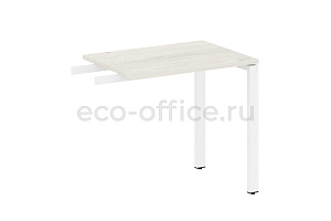 Приставной элемент на П-образном м/к METAL SYSTEM STYLE БП.ПР-2 Дуб Наварра / Белый металл фото