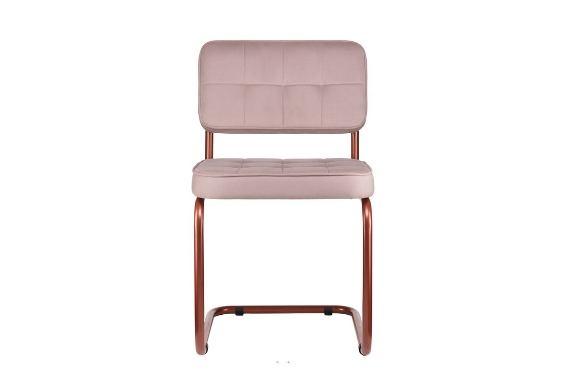 комплект конференц-кресел eco-chair colombo comfort clm-05 розовый велюр / терракот металл фото