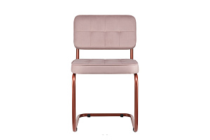 Конференц-кресло ECO-CHAIR COLOMBO Comfort CLM-05 Розовый велюр / Терракот металл фото
