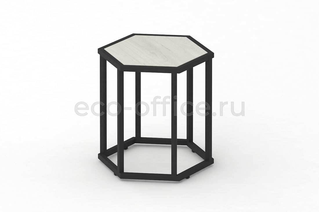 Стол журнальный HEX-450 Дуб Наварра / Чёрный металл  стоимость