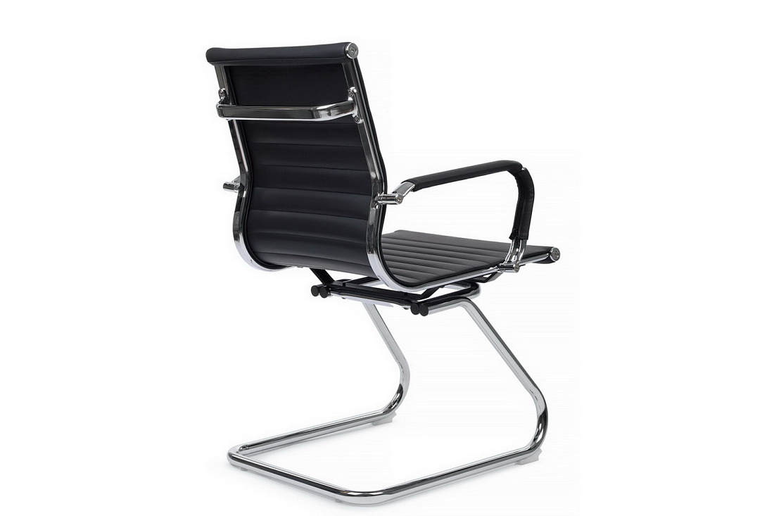 Конференц-кресло RV Chair HUGO 6002-3EC Чёрная экокожа  стоимость