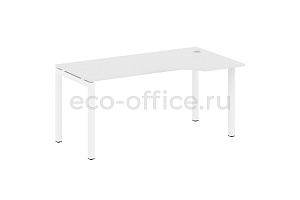 Стол криволинейный правый METAL SYSTEM QUATTRO 5x5 50БП.СА-1 Пр Белый / Белый металл фото