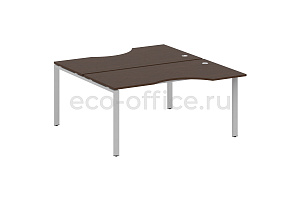 Рабочая станция криволинейная METAL SYSTEM STYLE БП.РАС-СА-2.1 Венге Цаво / Серый металл фото