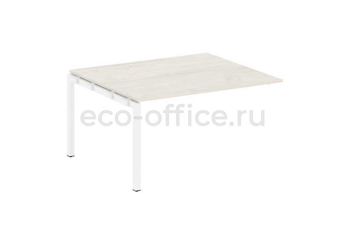 Проходной наборный элемент переговорного стола METAL SYSTEM QUATTRO 5x5 50БП.ППРГ-3 Дуб Наварра / Белый металл  стоимость