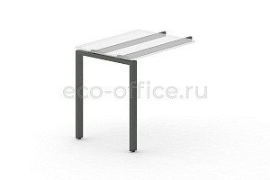 Металлокаркас на П-образной опоре 60x30 для приставки 600*600 Антрацит металл фото