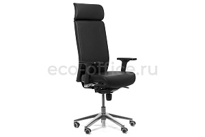 Кресло руководителя Profoffice RONAN W Чёрная кожа фото