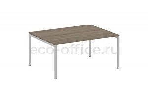 Стол переговорный (1 столешница) METAL SYSTEM QUATTRO 4x4 40БП.ПРГ-1.4 Вяз Благородный / Серый металл фото