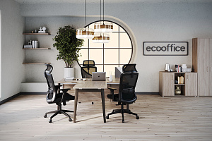 Кабинет руководителя ONIX WOOD DIRECT Дуб Аттик / Дуб Тёмный фото