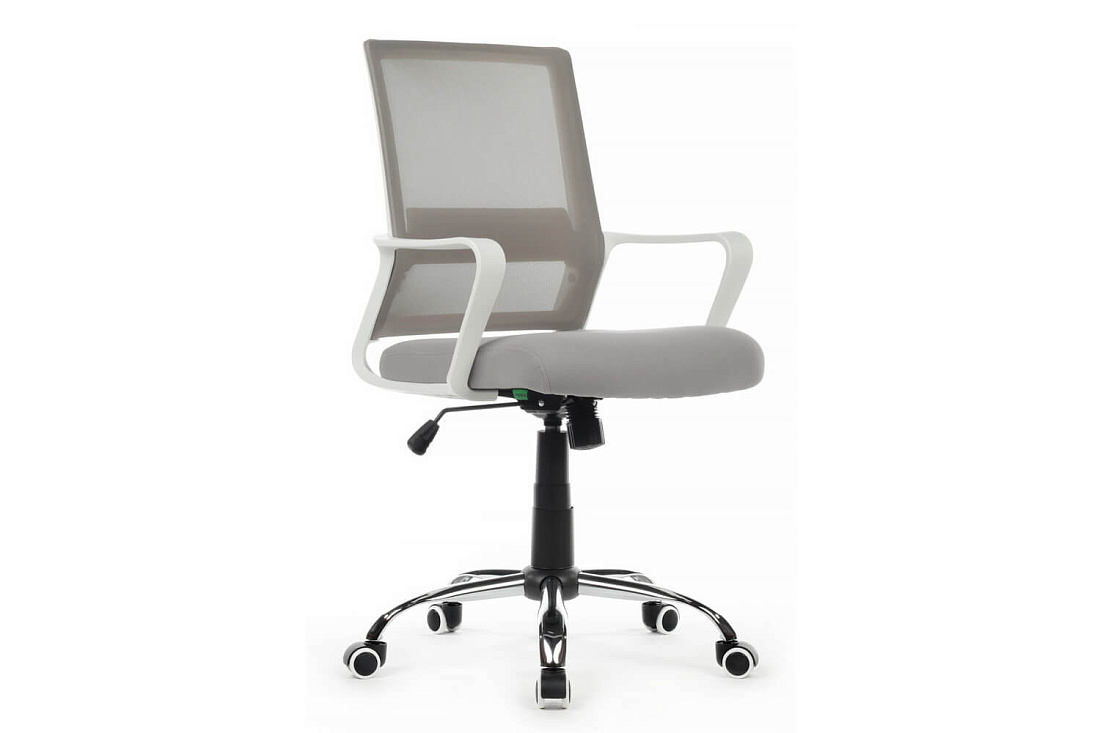кресло rv chair mint 1029mw серая сетка / серая ткань фото