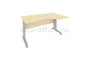 Стол криволинейный правый RIVA Metal ПЛ.СА-2 (R) Клён фото