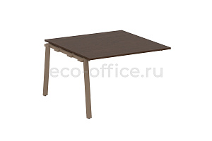 Проходной наборный элемент переговорного стола METAL SYSTEM STYLE БА.ППРГ-2 Венге Цаво / Мокко металл фото