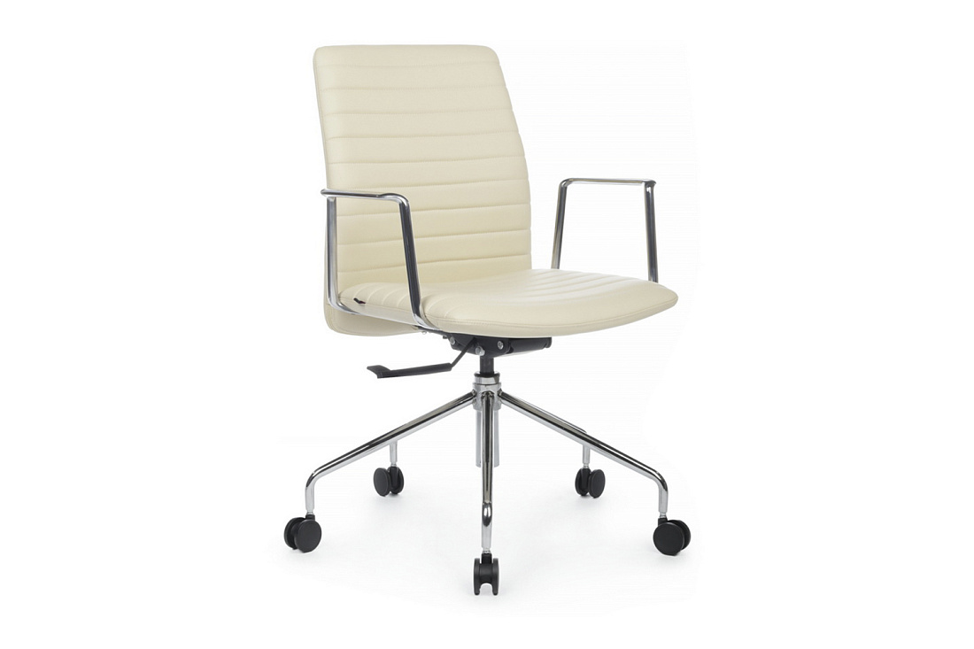 кресло офисное rv design lino b2410 бежевая экокожа фото