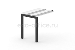 Металлокаркас на П-образной опоре 50x50 для приставки 600*600 Черный металл фото