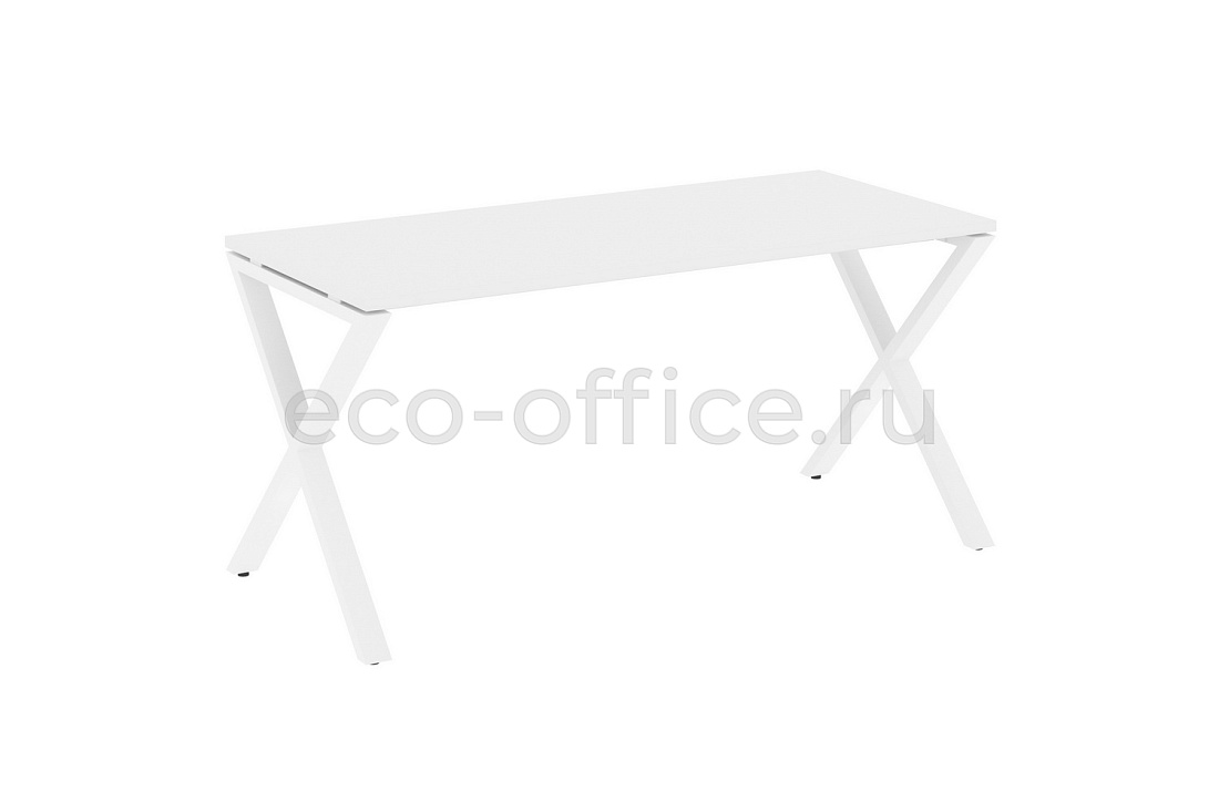 Стол рабочий LOFT VR.L-SRX-4.7 Белый Бриллиант / Белый металл   стоимость