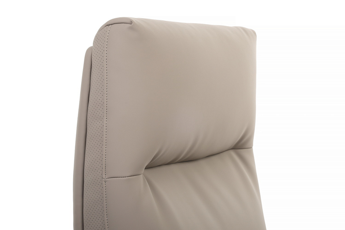 кресло руководителя rv chair otto cm-p001as бежевая экокожа фото