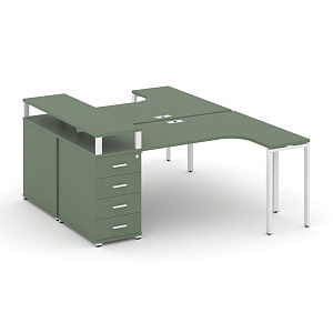 Рабочая станция CONCEPT CN.DSA-405 W Кобо/Металл Белый фото
