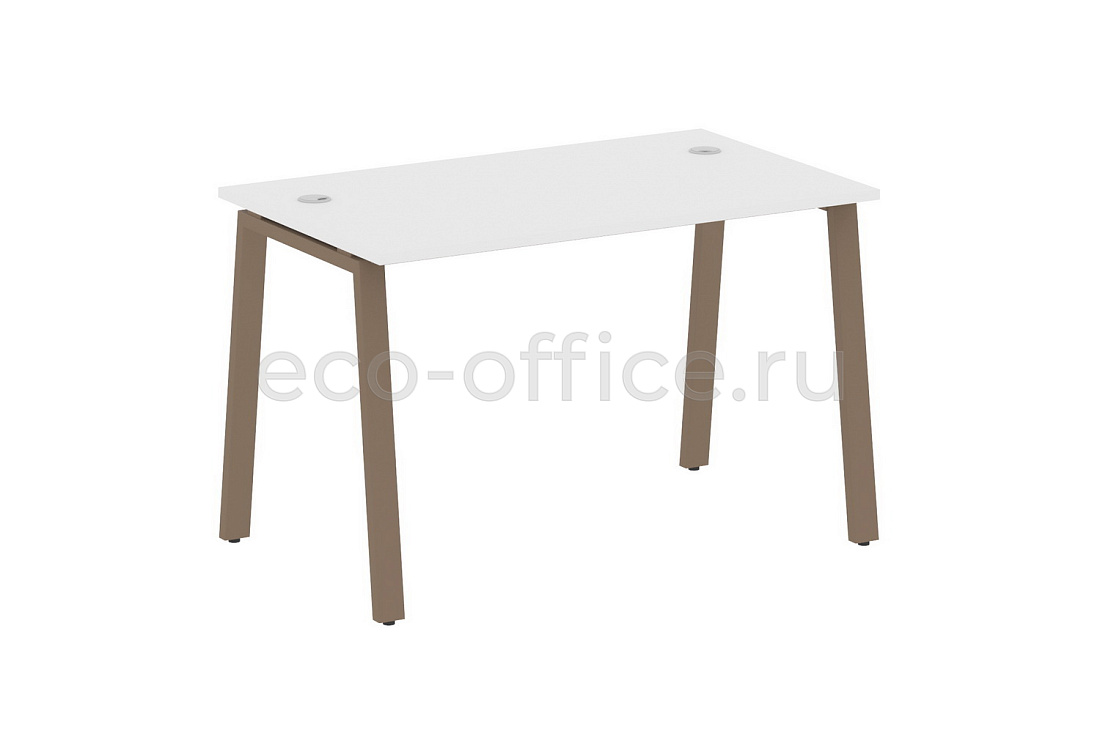 Стол письменный METAL SYSTEM STYLE БА.СП-2 Белый / Мокко металл  стоимость