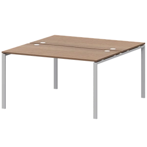 Бенч двойной на 2 рабочих места Protech АМБ-005 Орех/Белый фото