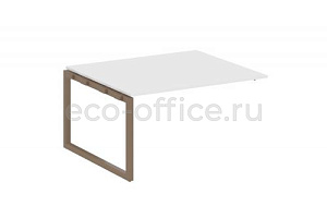 Проходной наборный элемент переговорного стола METAL SYSTEM QUATTRO 5x5 50БО.ППРГ-3 Белый / Мокко металл фото
