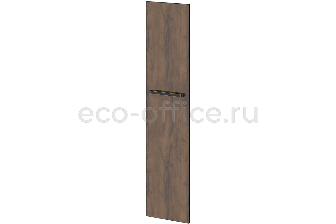 Дверь высокая левая GRACE L-031 L Дуб Линдберг тёмный / Tasso Nero  стоимость