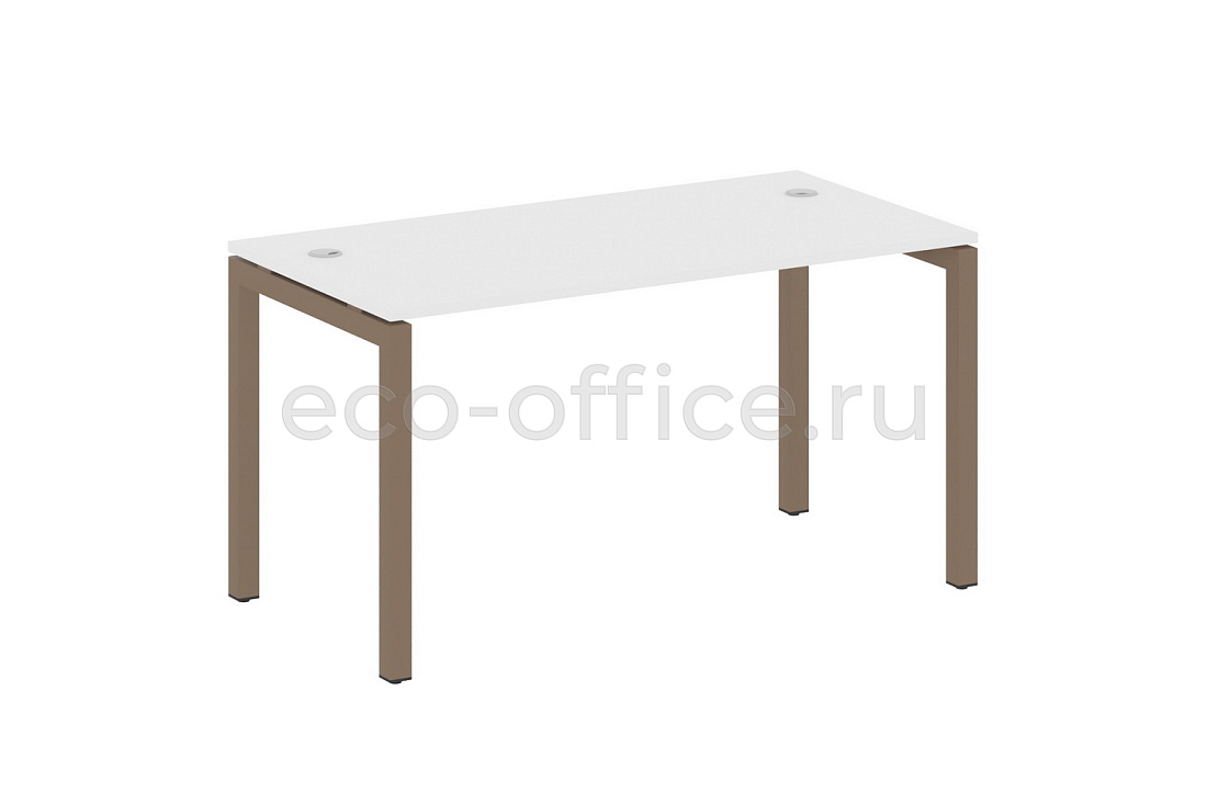 Стол письменный METAL SYSTEM QUATTRO 5x5 50БП.СП-3 Белый / Мокко металл купить в Москве