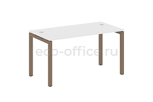 Стол письменный METAL SYSTEM QUATTRO 5x5 50БП.СП-3 Белый / Мокко металл фото