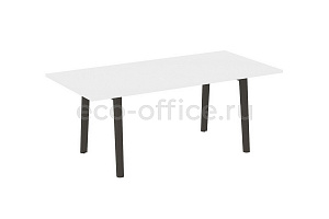 Стол переговорный ONIX WOOD DIRECT OW.PRG-19 Белый Бриллиант / Дуб Тёмный фото