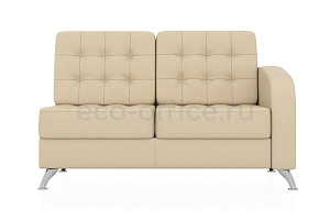 Двухместное посадочное место левое РОЛЬФ экокожа Euroline 907 Кремово-белый фото