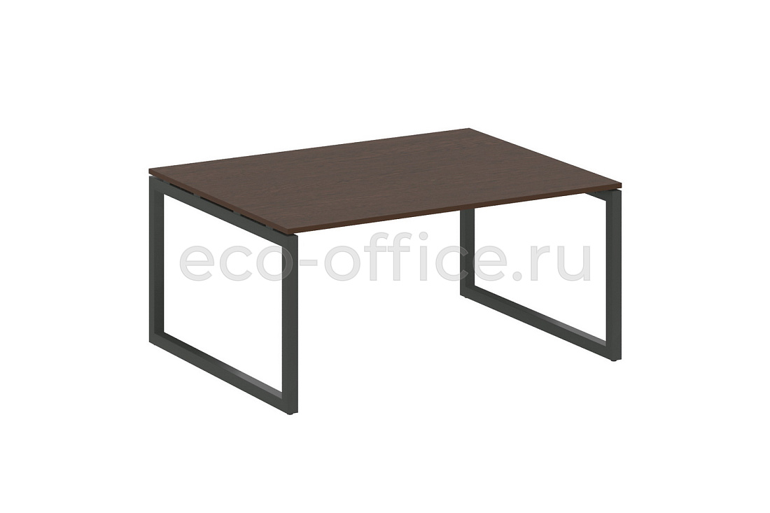 Стол переговорный (1 столешница) METAL SYSTEM QUATTRO 5x5 50БО.ПРГ-1.4 Венге Цаво / Антрацит металл  стоимость