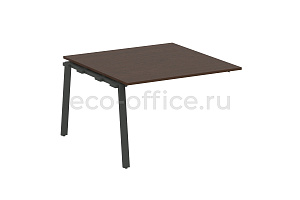 Проходной наборный элемент переговорного стола METAL SYSTEM STYLE БА.ППРГ-2 Венге Цаво / Антрацит металл фото