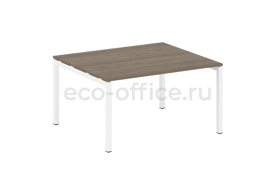 Стол переговорный (1 столешница) METAL SYSTEM QUATTRO 5x5 50БП.ПРГ-1.3 Вяз Благородный / Белый металл  стоимость