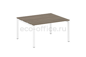 Стол переговорный (1 столешница) METAL SYSTEM QUATTRO 5x5 50БП.ПРГ-1.3 Вяз Благородный / Белый металл фото