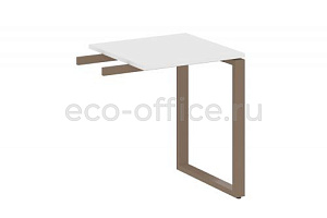 Приставной элемент на О-образном м/к METAL SYSTEM STYLE БО.ПР-1 Белый / Мокко металл фото