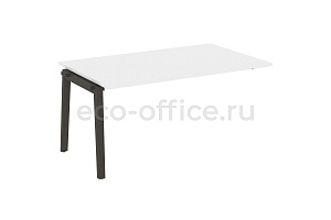 Проходной наборный элемент переговорного стола ONIX WOOD OW.NPRG-4 Белый Бриллиант / Дуб Тёмный фото