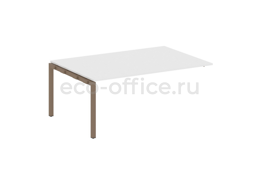 Проходной наборный элемент переговорного стола METAL SYSTEM QUATTRO 5x5 50БП.ППРГ-5 Белый / Мокко металл  стоимость