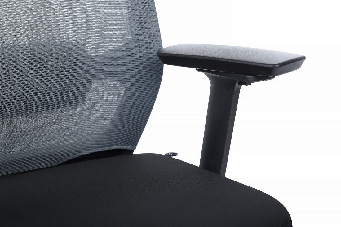 Кресло RV Chair FIX 851E-3D-M3 Серая сетка / Чёрная ткань  стоимость