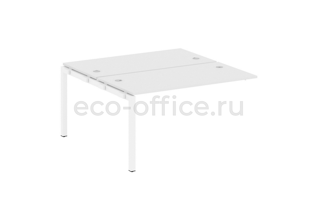 Проходной наборный элемент METAL SYSTEM QUATTRO 5x5 50БП.ПРС-СП-2.3 Белый / Белый металл купить в Москве