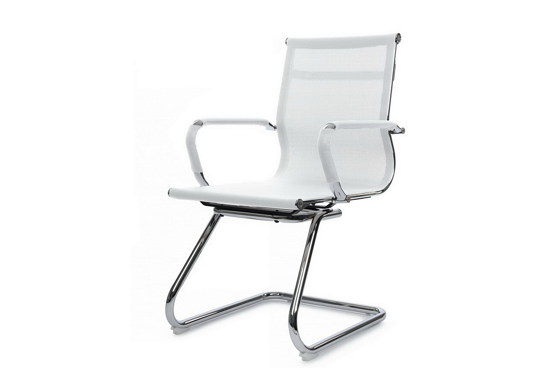 Конференц-кресло RV Chair HUGO 6001-3E Белая сетка  стоимость