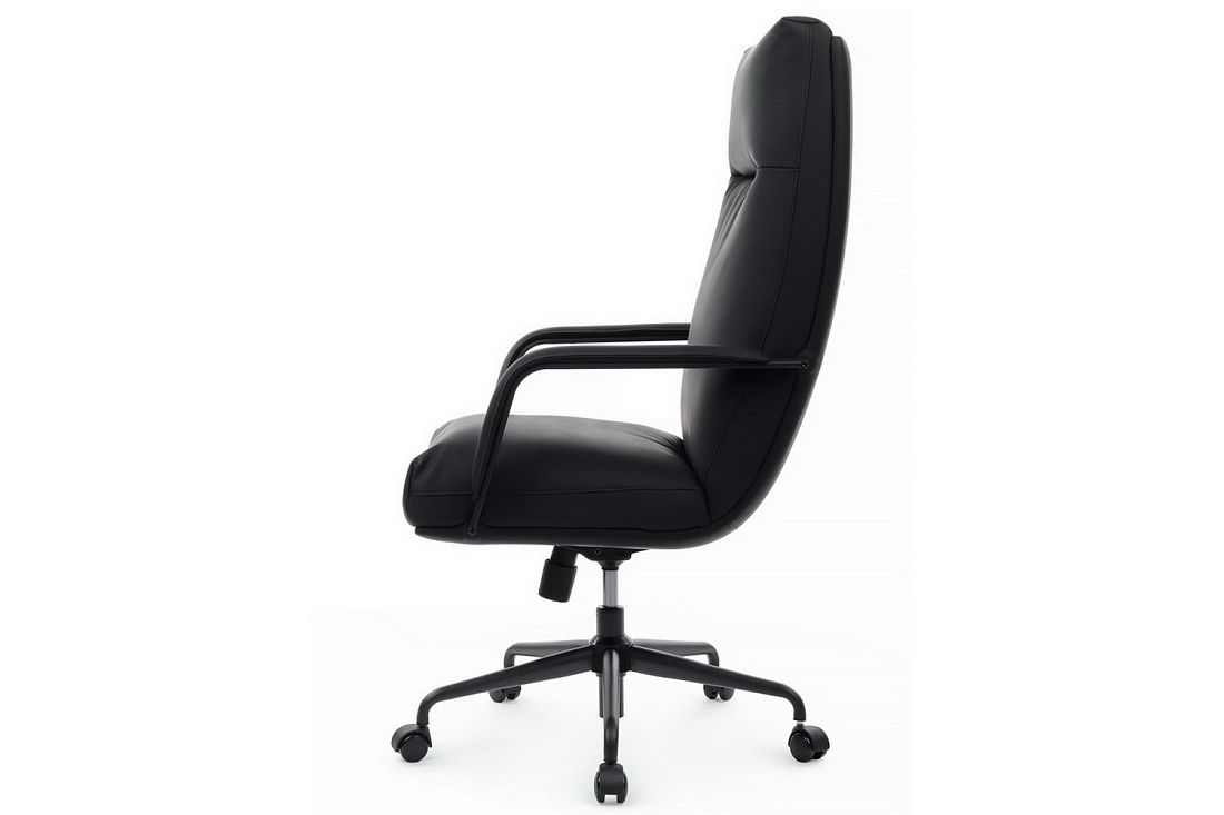 кресло руководителя rv chair otto cm-p001as чёрная экокожа фото