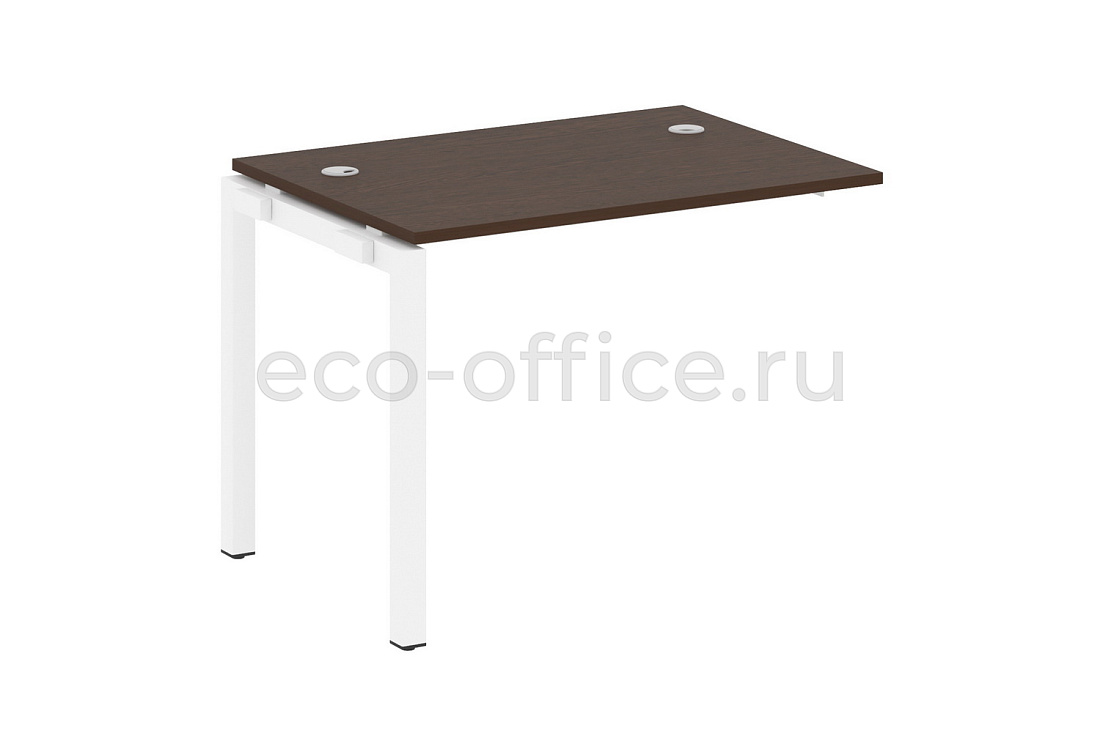 Проходной наборный элемент METAL SYSTEM QUATTRO 5x5 50БП.ПРС-СП-1.1 Венге Цаво / Белый металл купить в Москве
