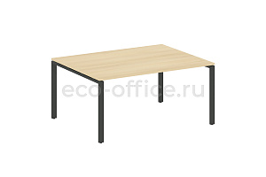 Стол переговорный (1 столешница) METAL SYSTEM STYLE БП.ПРГ-1.4 Акация Лорка / Антрацит металл фото