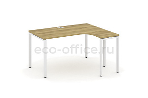 Стол эргономичный CONCEPT CN.SA-001(R) Дуб Винченцо / Белый металл фото