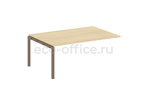 Проходной наборный элемент переговорного стола METAL SYSTEM QUATTRO 5x5 50БП.ППРГ-5 Акация Лорка / Мокко металл фото