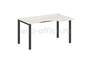 Стол криволинейный правый METAL SYSTEM STYLE БП.СА-2 (R) Дуб Наварра / Антрацит металл фото