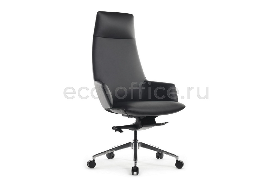 Кресло руководителя RV Design SPELL A1719 Чёрная кожа купить в Москве