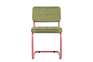 Конференц-кресло ECO-CHAIR COLOMBO Comfort CLM-05 Оливковый велюр / Винтажная роза металл фото