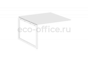 Проходной наборный элемент переговорного стола METAL SYSTEM QUATTRO 5x5 50БО.ППРГ-2 Белый / Белый металл фото