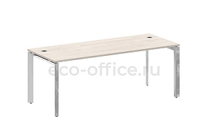 Стол руководителя ONIX DIRECT LUX M-O.MP-SRR-6.8 Денвер Светлый / Нержавеющая сталь фото