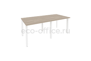 Стол переговорный (2 столешницы) ONIX O.MP-PRG-2.1 Дуб Аттик / Белый металл фото